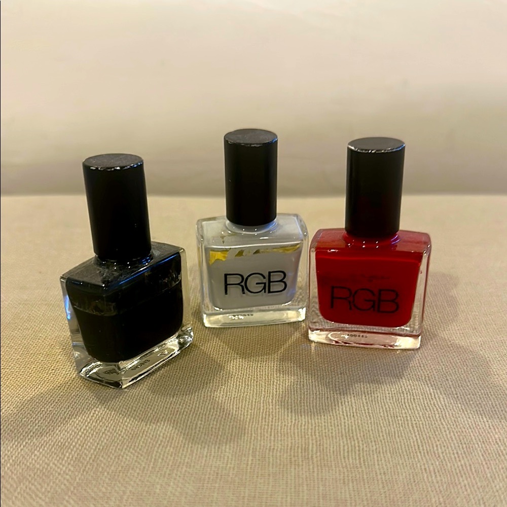 RGB Nail Polish Trio - Black, White (Dove), Red

Barely Used
